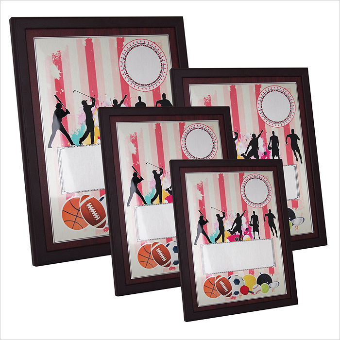 4167 - Wooden Plaque with Plastic Stand