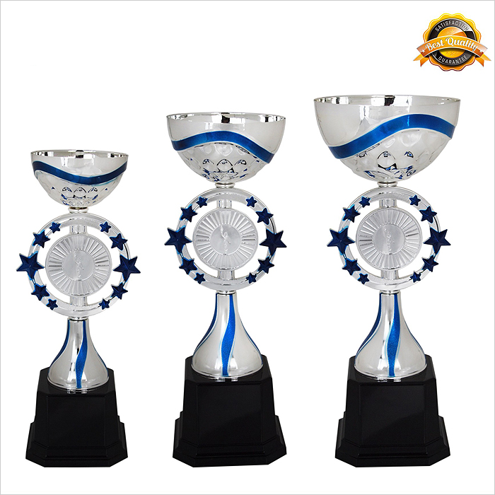 4004 - Metal Bowl & Star Trophy