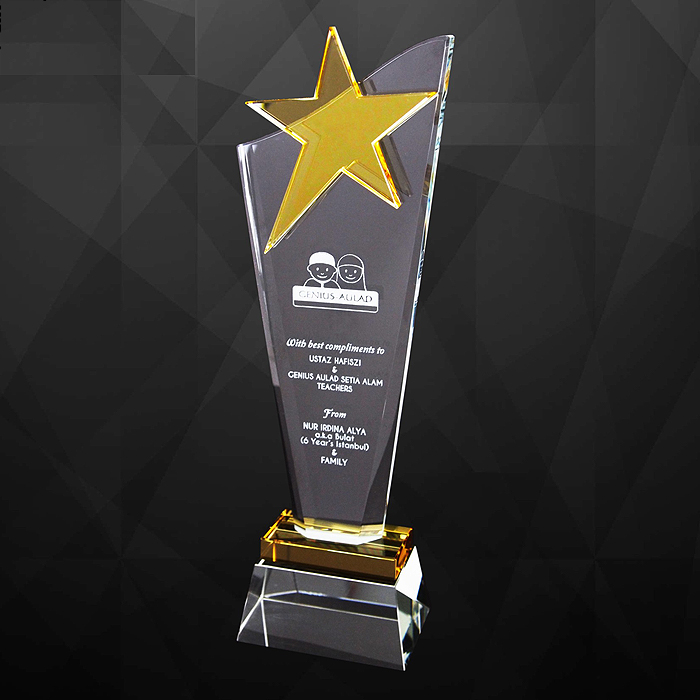 9225 - Exclusive Crystal Star Plaques