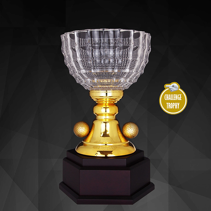 9201 - Exclusive Crystal Golf Trophy