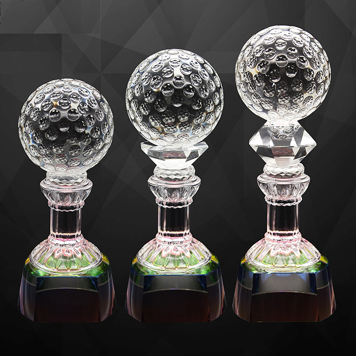 9282 - Exclusive Crystal Golf Trophy