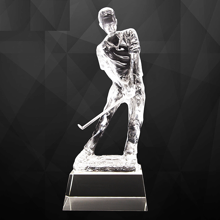 9275 - Exclusive Crystal Golf Trophy