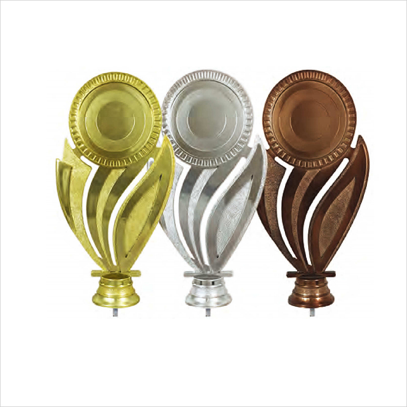 SM-012 - Plastic Trophy Top (Gold, Silver, Bronze) 