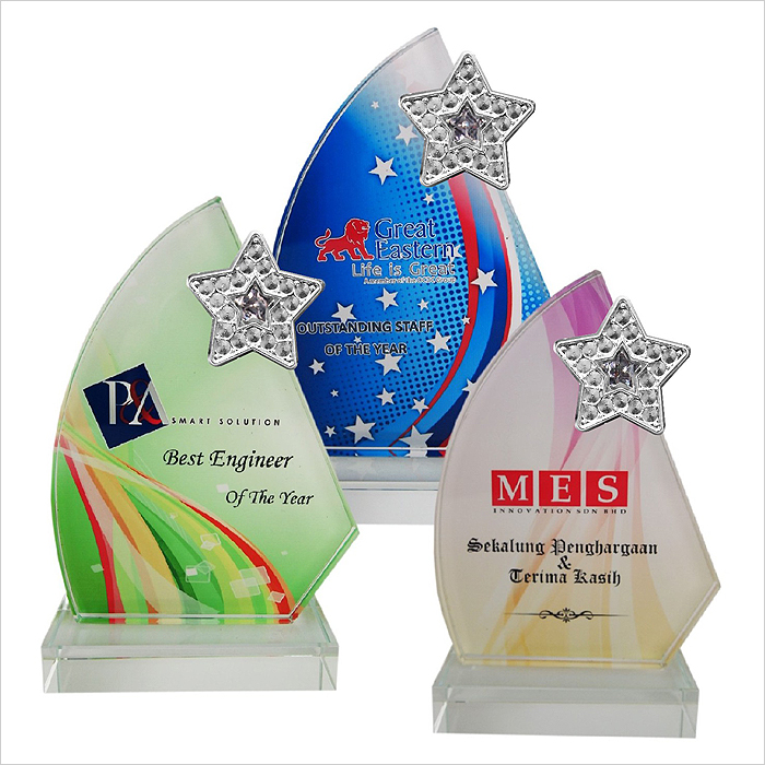 8201 - Exclusive Crystal Glass Star Awards