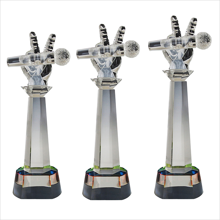 8265 - Exclusive Crystal Glass Awards (Microphone)