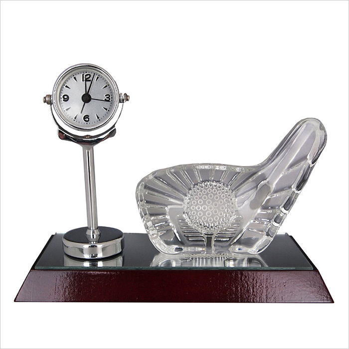 8240 - Golfer Souvenir With Clock