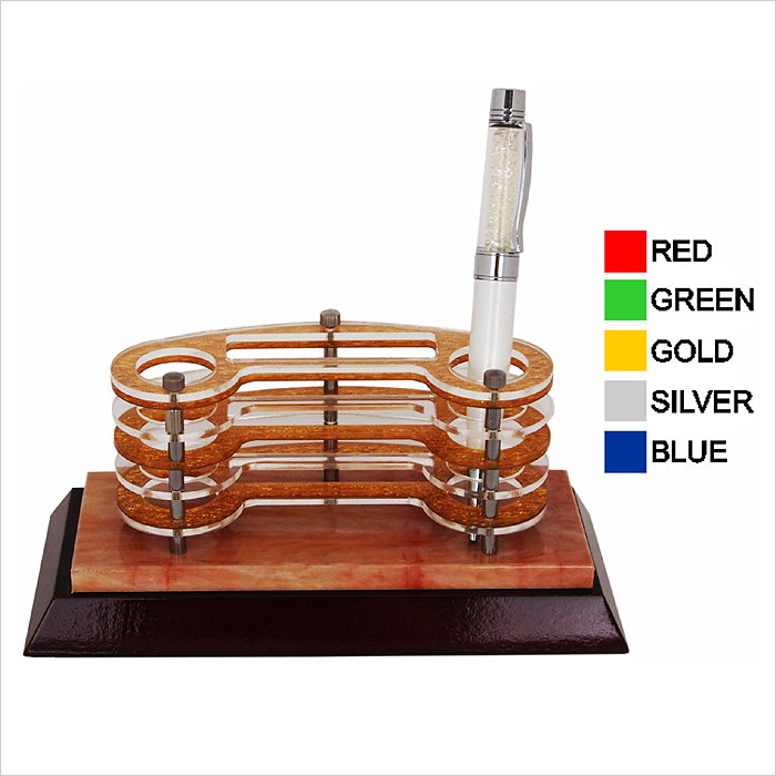 7108 - Wooden Acrylic Pen Holder