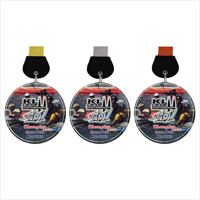 8346 - Crystal Hanging Medal (GOLD, SILVER, BRONZE)