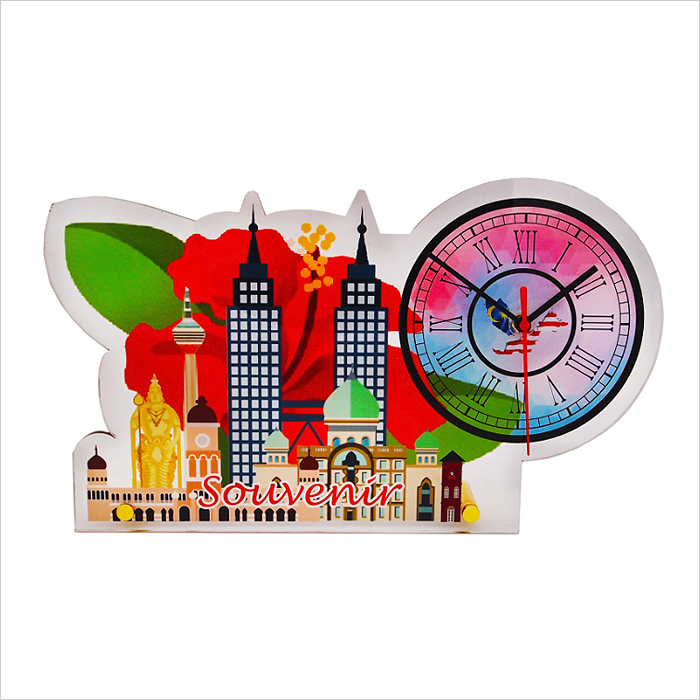 4266 - Acrylic Plaque With Clock