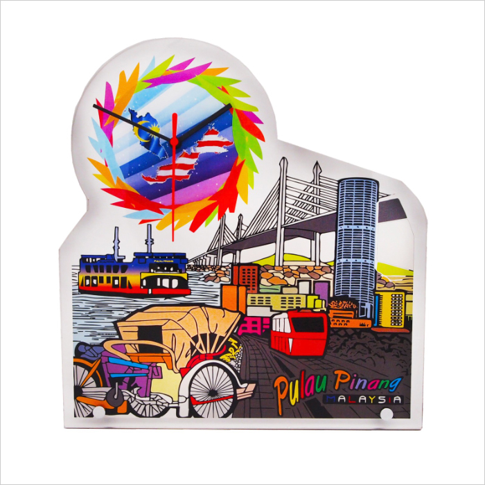 4265 - Acrylic Plaque With Clock