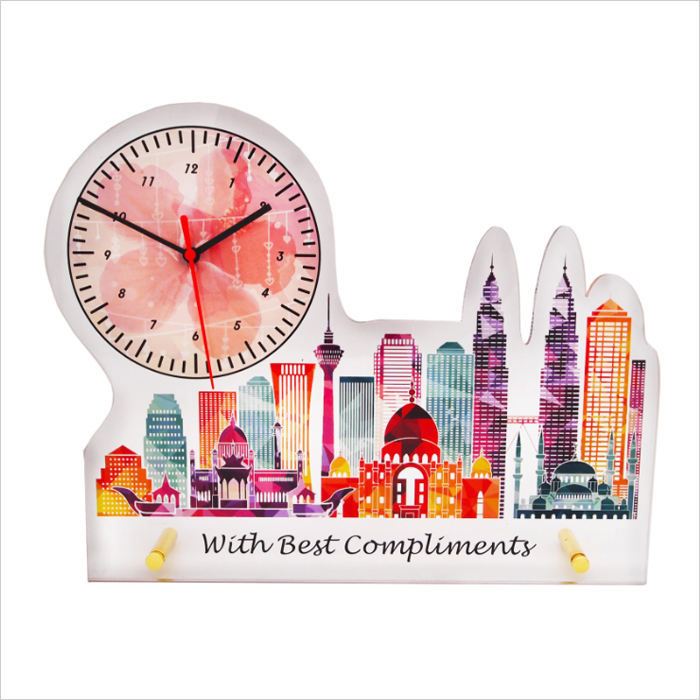 4264 - Acrylic Plaque With Clock