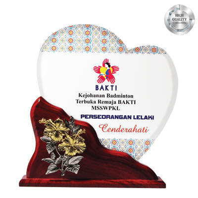 3099 - Exclusive Wooden Crystal Plaque