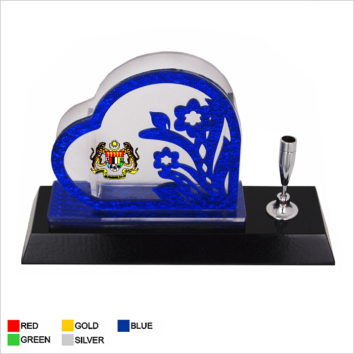 7121 - Wooden Acrylic NC Holder & Pen Holder