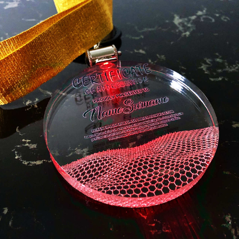 5081 - Acrylic Lighting Hanging Medal