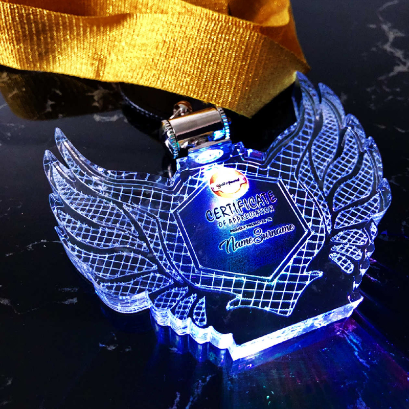 5084 - Acrylic Lighting Hanging Medal