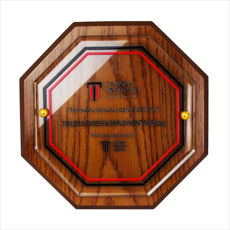 3062 - Exclusive Wooden Crystal Plaque