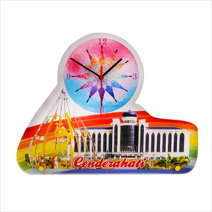 4267 - Acrylic Plaque With Clock