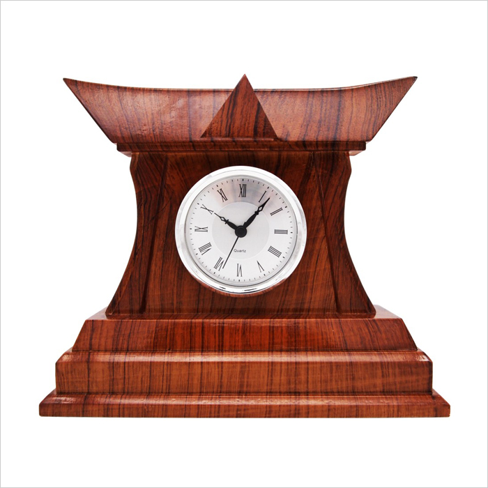 7192 - Exclusive Wooden Desktop With Clock