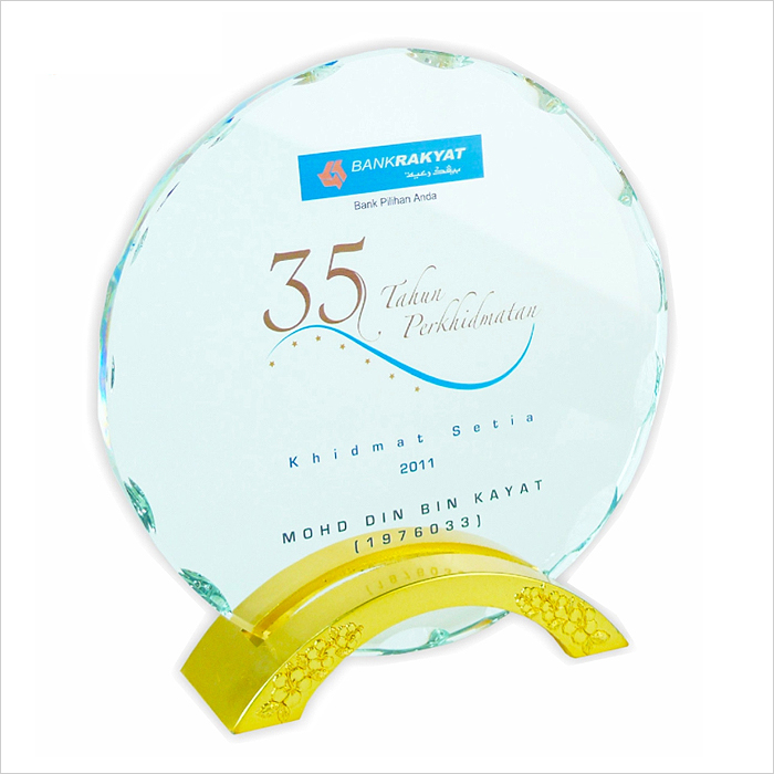 3001 - Exclusive Crystal Plaque