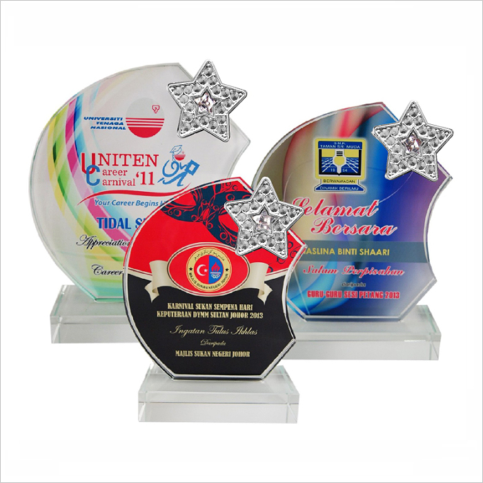 8200 - Exclusive Crystal Glass Star Awards