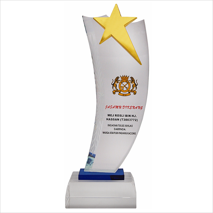 3082 - Exclusive Crystal Star Plaque