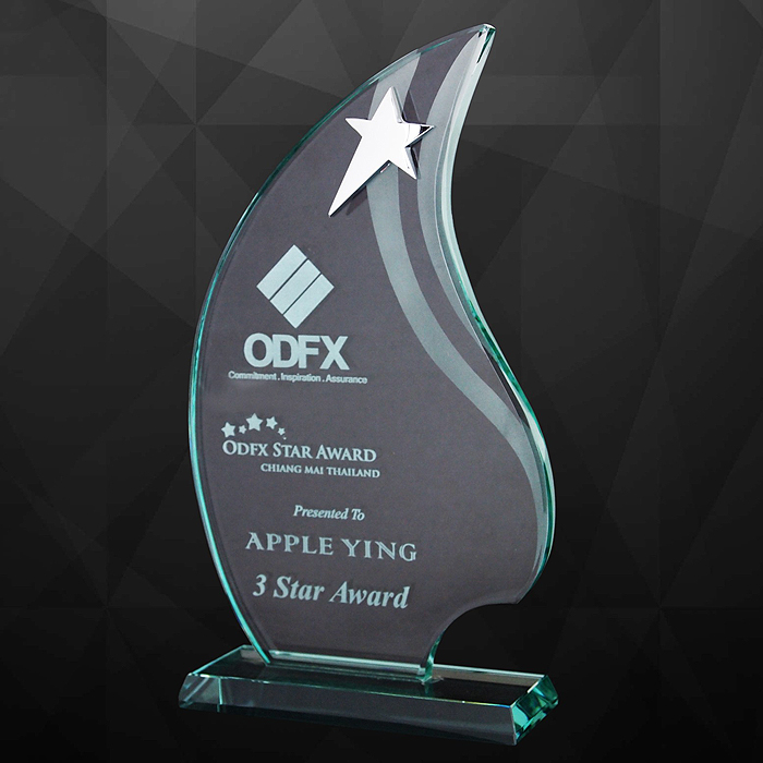 9170 - Exclusive Crystal Star Plaques