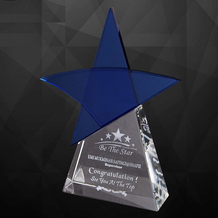 9173 - Exclusive Crystal Star Plaques