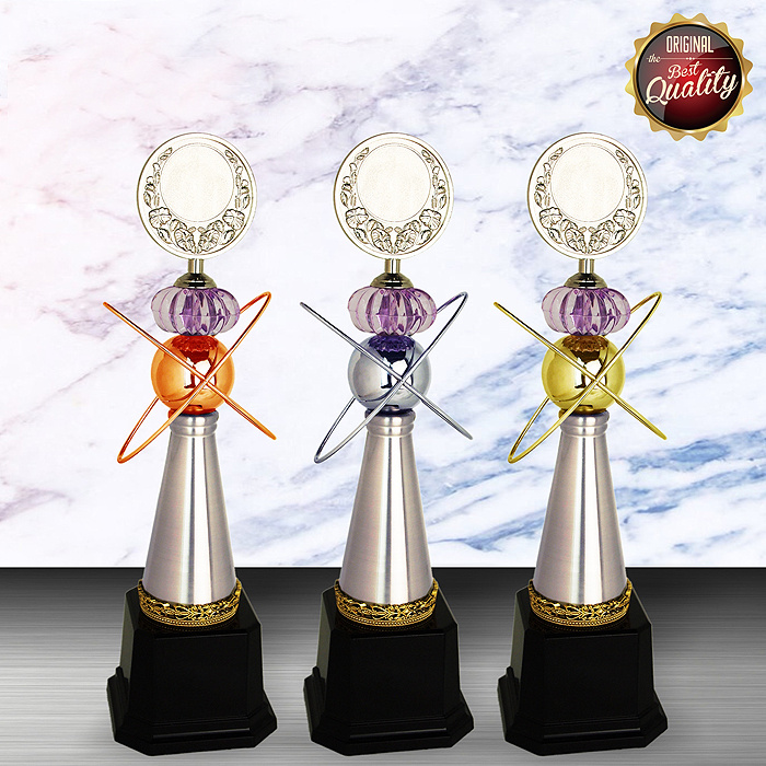 WS6109 - Exclusive White Silver Trophy (GOLD, SILVER, BRONZE)