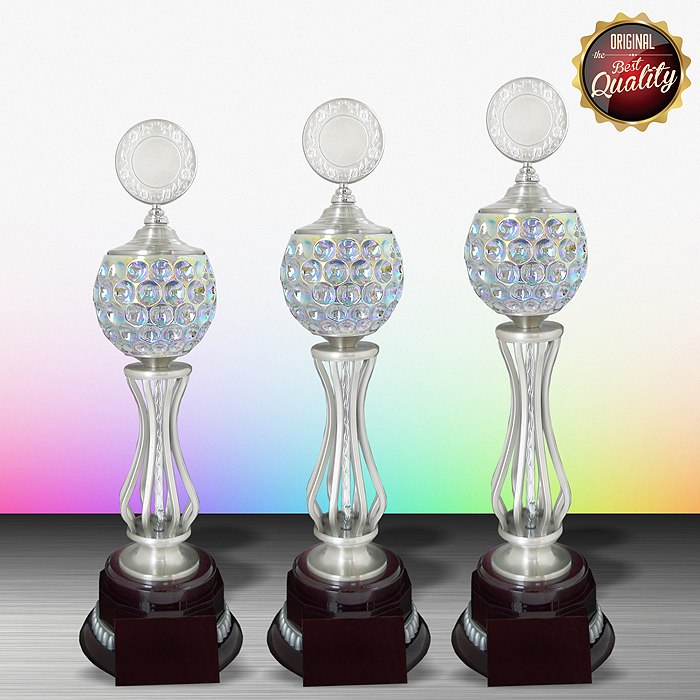 WS6087 - Exclusive White Silver Trophy With Crystal