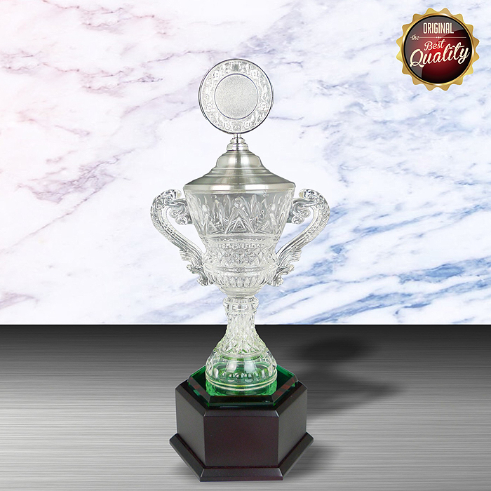 WS6102 - Exclusive White Silver Trophy With Crystal