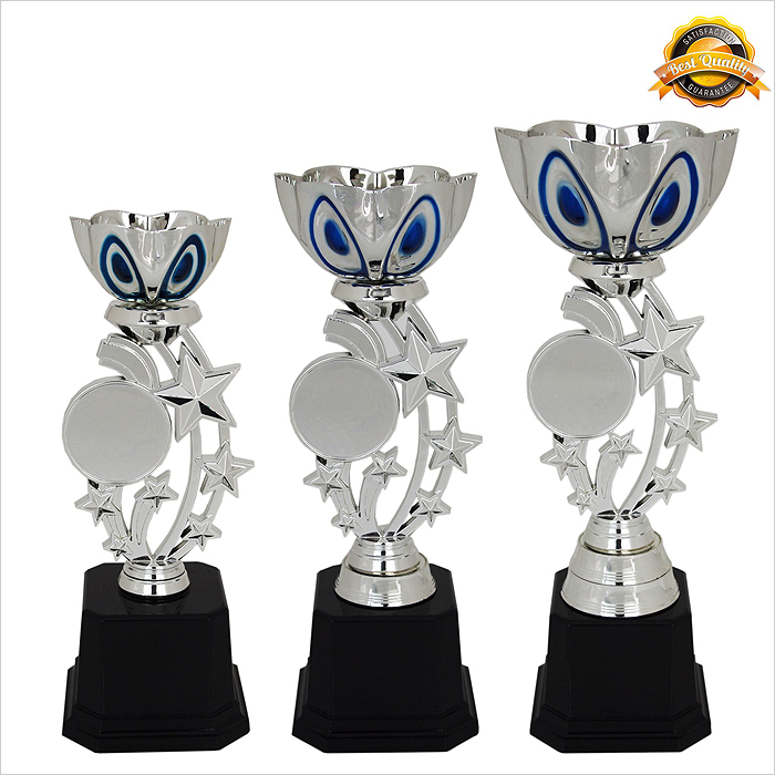 4023 - Metal Bowl & Star Trophy