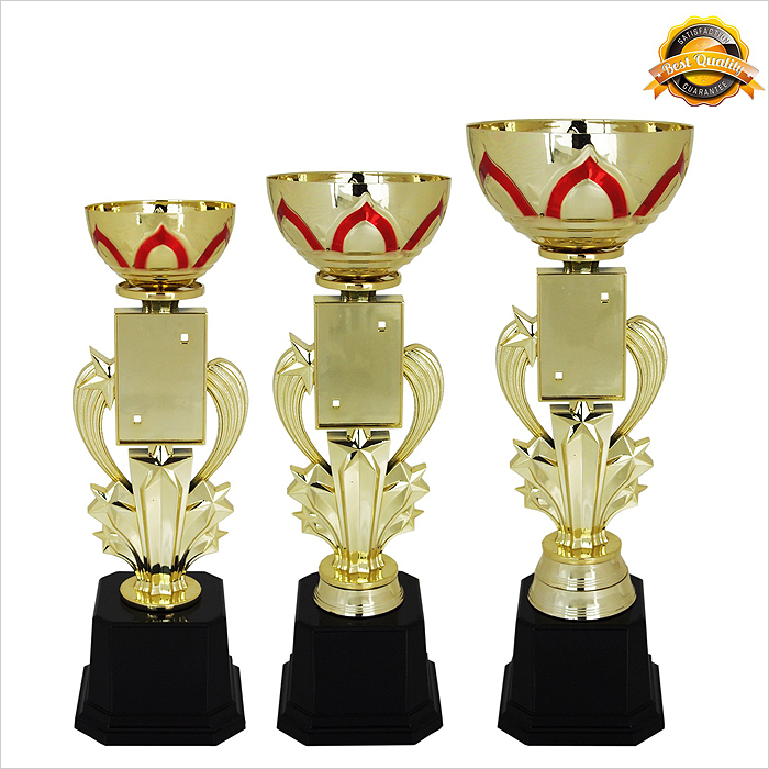 4033 - Metal Bowl & Star Trophy